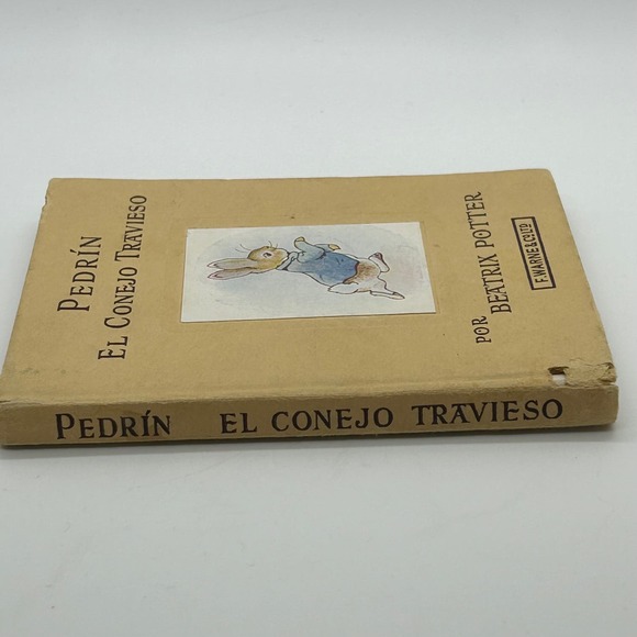 The Tale of Peter Rabbit Vintage Book Beatrix Potter Spanish Edition - Picture 10 of 14